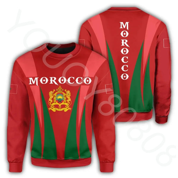 Moroccan  New Fall Winter Hoodie Printed Sweatshirt