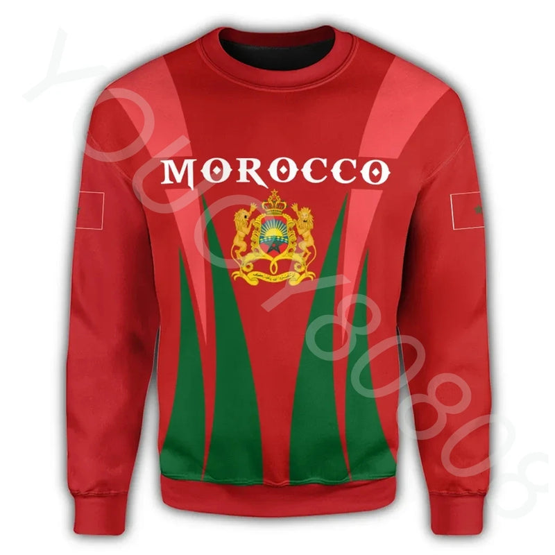 Moroccan  New Fall Winter Hoodie Printed Sweatshirt