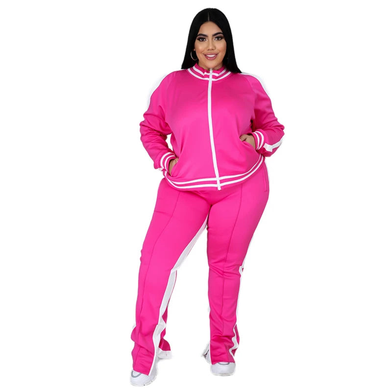 Two Piece Set Women Sweatsuit  Jogger Outfit Matching